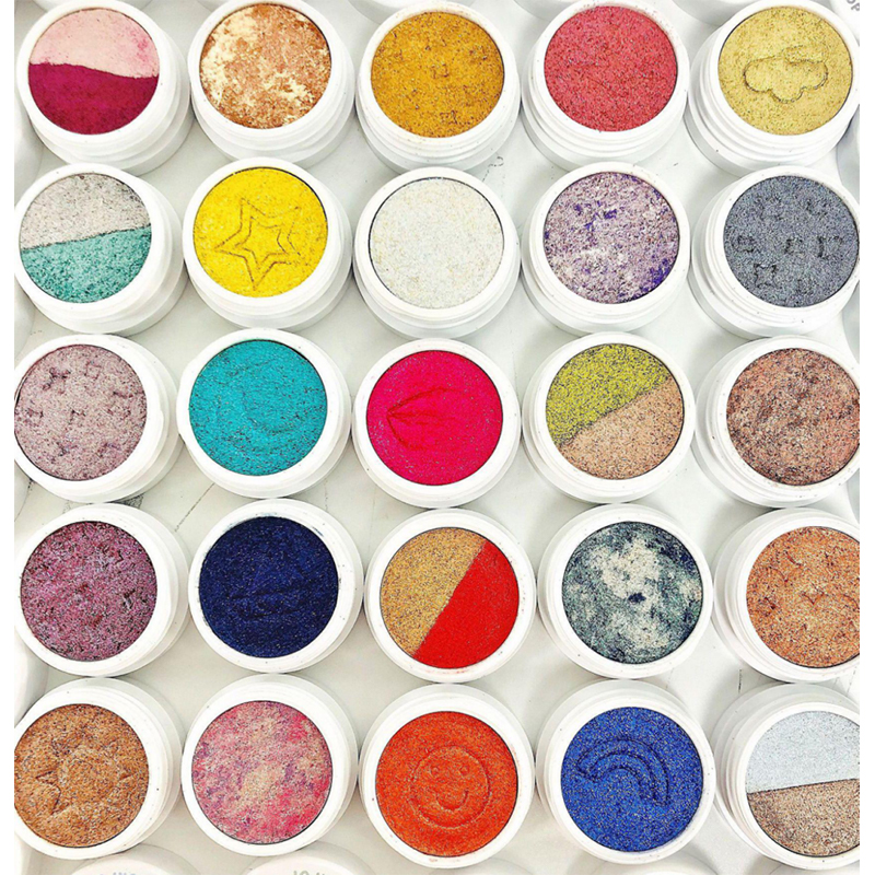 Paleta de sombras de ojos Paleta de sombras de ojos de mica brillante de alto pigmento Venta caliente Sombra de ojos de gama natural 25 colores