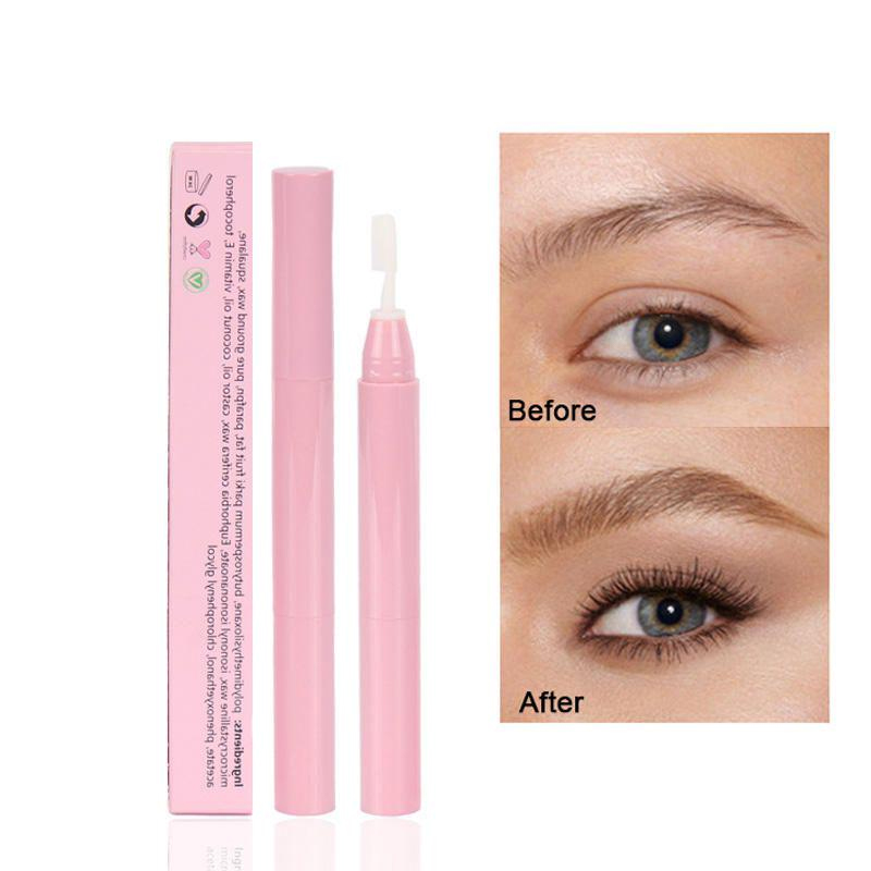 Bolígrafo de gel para cejas Double Heads Bolígrafo para cejas blancas Gel para cejas impermeable para peinar veganos Jabón para cejas con brocha