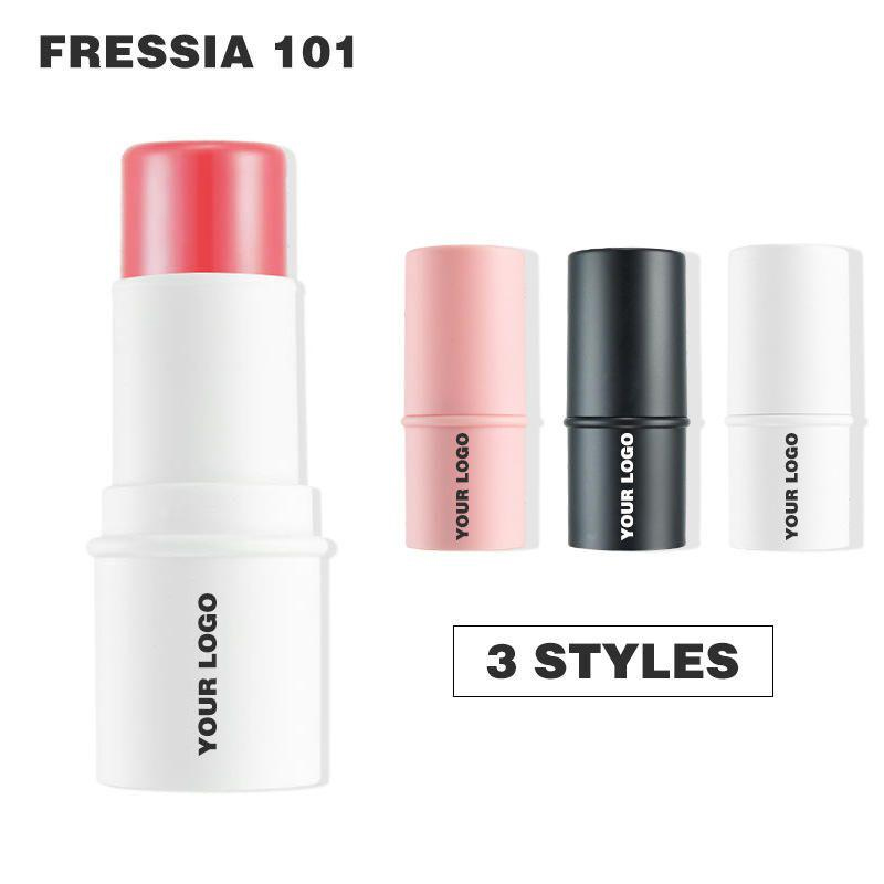 MOQ BAJO Personalización 8 Color Blush Makeup Blush Stick Blush para Blanco Negro Rosa 3 Color Stick Elige