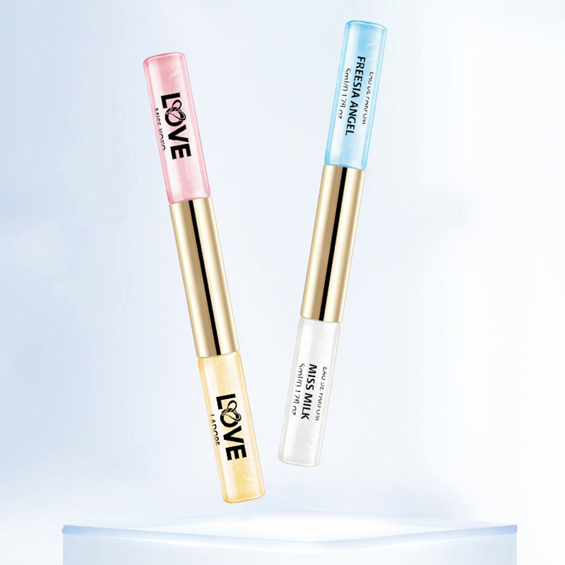 Perfume Rollerball 5ML*2 Perfume de fragancia doble untada para estudiantes Muestra de fragancia de larga duración