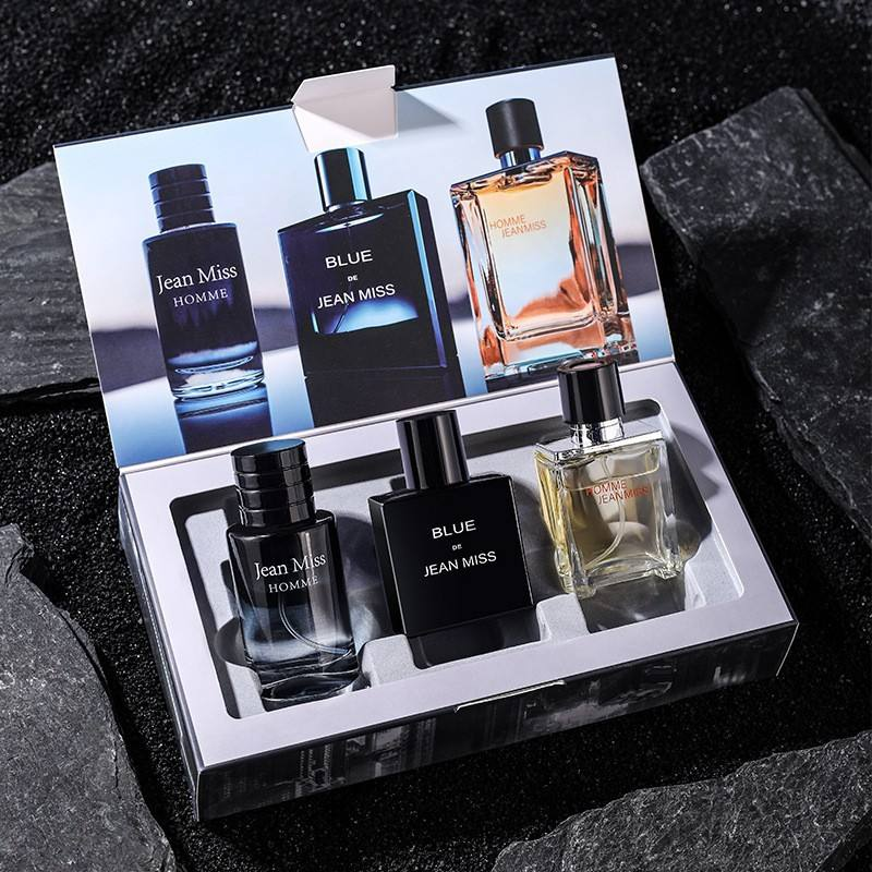 30 ML*3 Perfume de marca de lujo con colección floral duradera para hombre Juego de perfumes de alto regalo