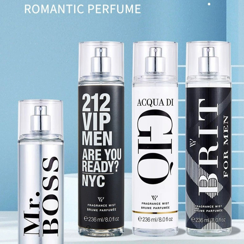 Body Mist 236ml Floral Fruity Original Body Fragrance Spray Perfume Fragancia Duradera para Hombre
