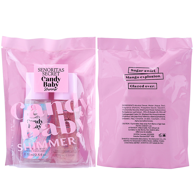 Personaliza el logotipo Colección Body Mist Perfume Body Spray Secret Body Mist Set 75ml*2