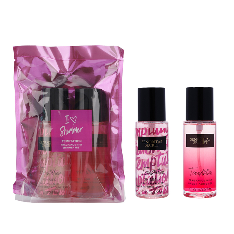 Personaliza el logotipo Colección Body Mist Perfume Body Spray Secret Body Mist Set 75ml*2