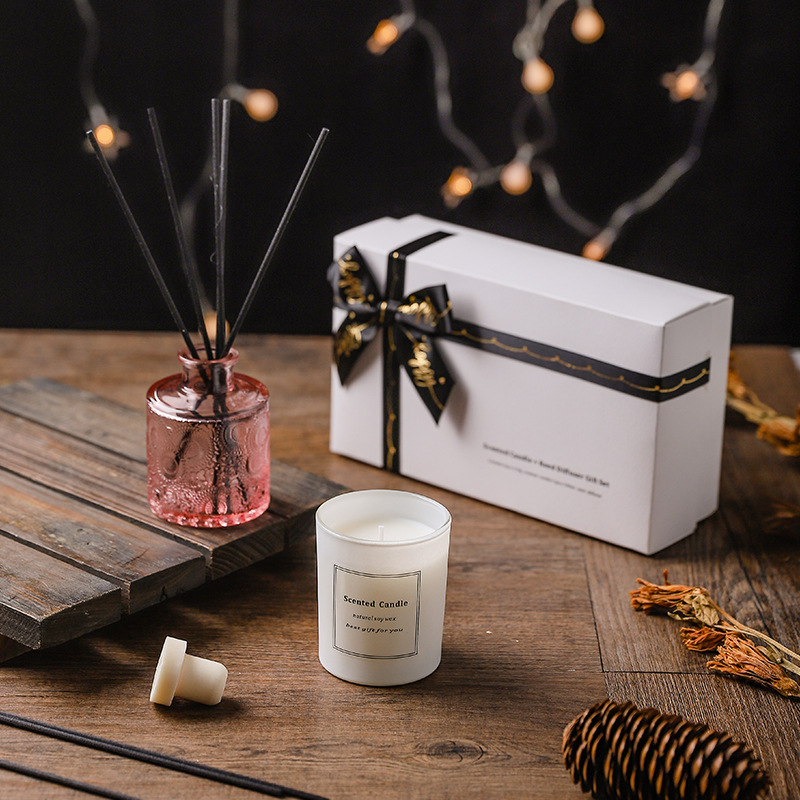 Difusor de láminas de aroma de lujo de 100 g + 100 ml para fragancias caseras para bodas, fiestas y juegos de regalo de velas de colores