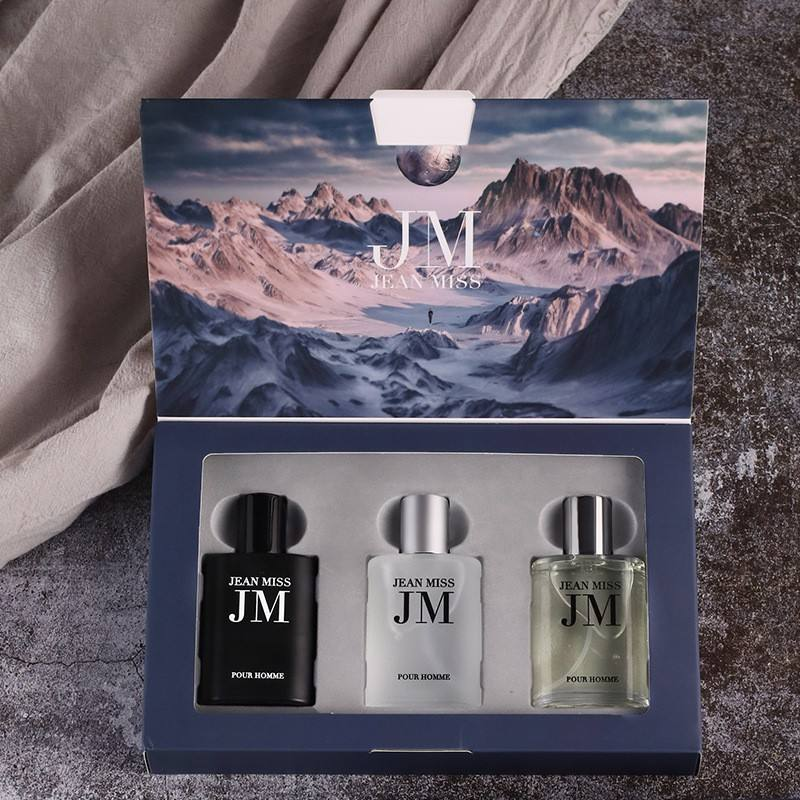 30 ML*3 Perfume de marca de lujo con colección floral duradera para hombre Juego de perfumes de alto regalo