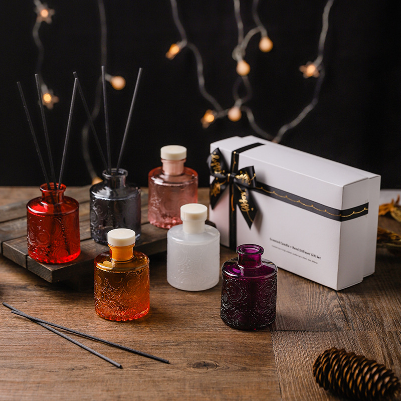 Difusor de láminas de aroma de lujo de 100 g + 100 ml para fragancias caseras para bodas, fiestas y juegos de regalo de velas de colores