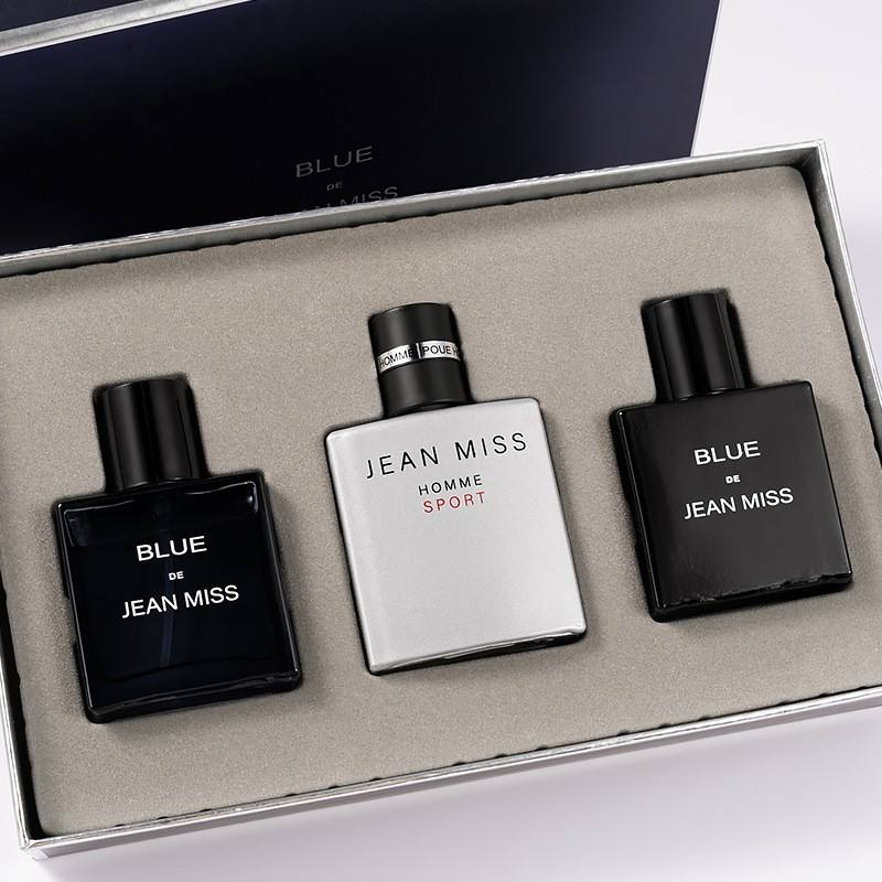 30 ML*3 Perfume de marca de lujo con colección floral duradera para hombre Juego de perfumes de alto regalo