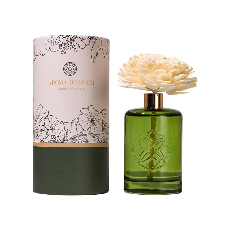 Difusor de aroma de sala de aroma de 100 ml con ambientadores de fragancia de aroma en barra de ratán para decoración del hogar