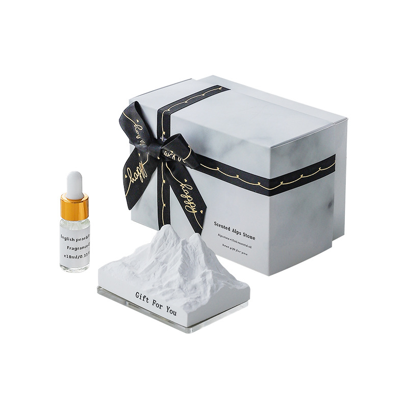 Difusor de aire acondicionado de yeso macizo Colgante de piedra Aromaterapia ecológica Decoración de interiores de automóviles Perfume de salida de aire para bodas