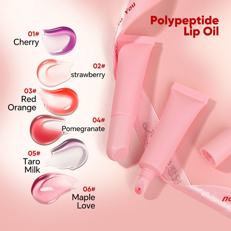 Bálsamo labial hidratante brillante, impermeable, hidratante, jugoso, tinte de manteca de karité, péptidos, tinte labial