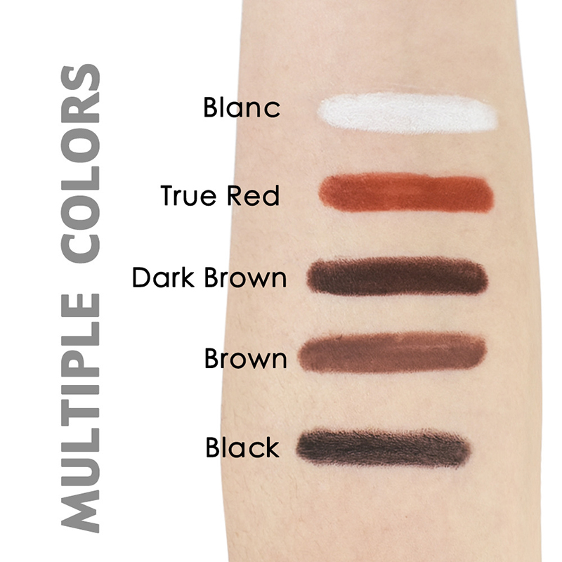 Lápiz delineador de ojos de crayón de gel súper suave, impermeable, duradero y sin crueldad vegana de 5 colores