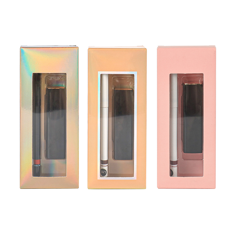 Juego de embalaje de lápiz labial vegano sin logotipo, lápiz labial de terciopelo mate, kit de delineador de labios de larga duración