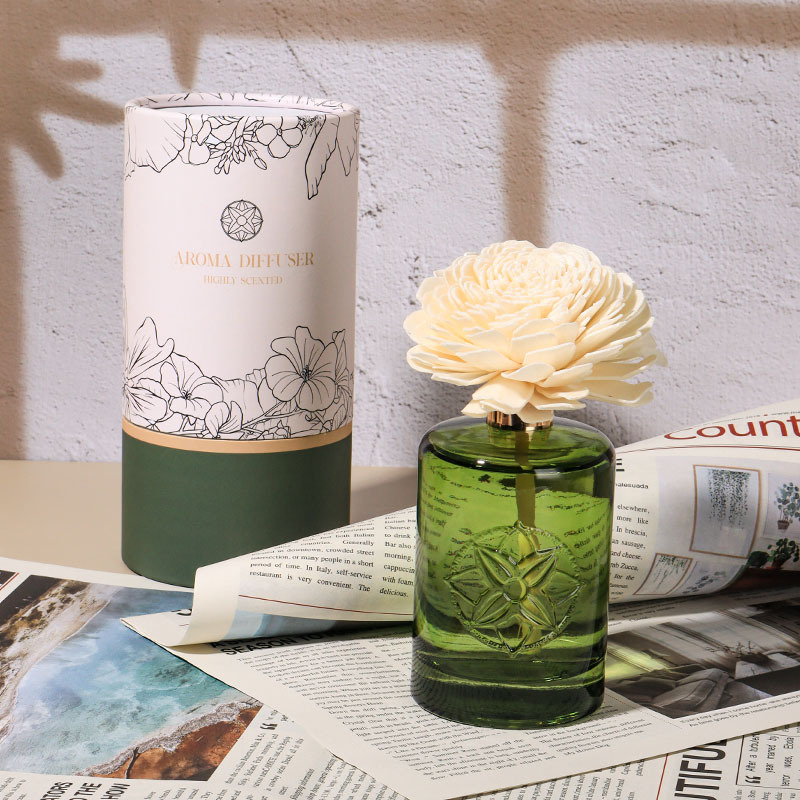 Difusor de aceite esencial de aromaterapia sin llama de 150 ml, fragancia de interior, ramo de flores de ratán, adornos de aromaterapia líquida, aromaterapia