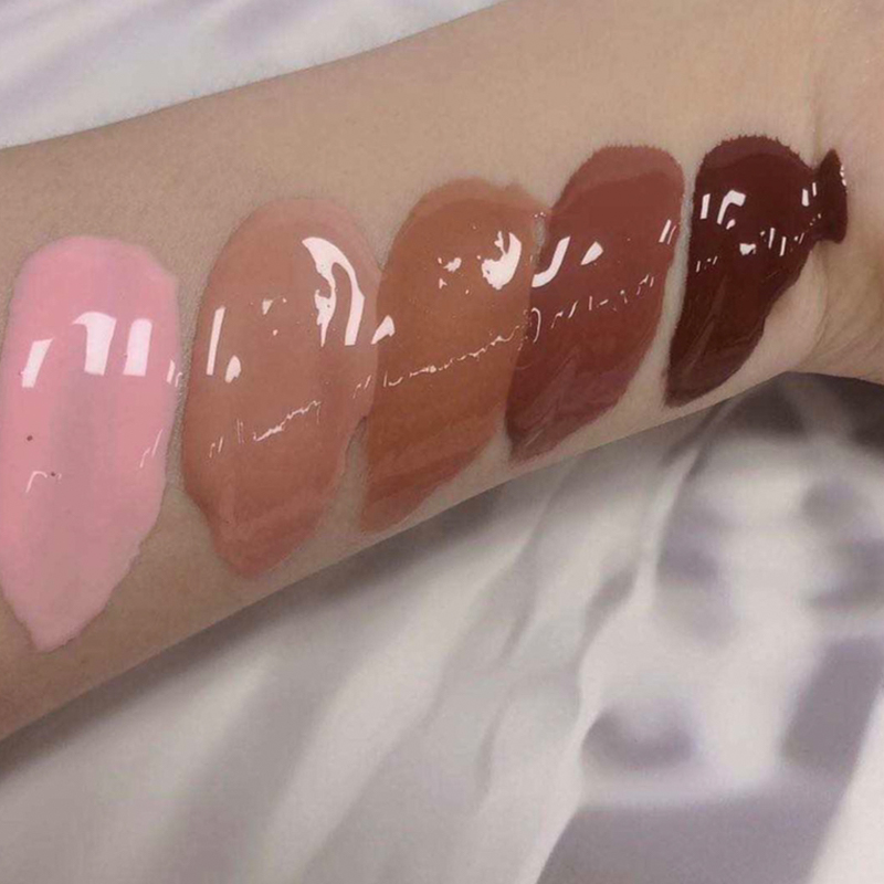 Natural Nude Vegan Glossy Vendor brillo labial transparente