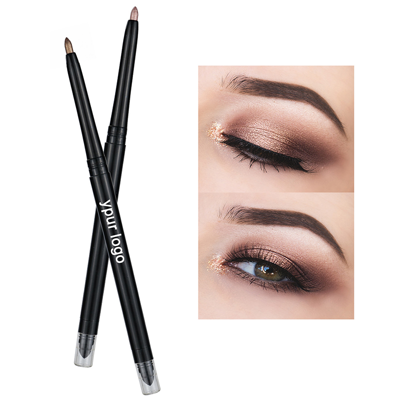 Lápiz de sombras de ojos con resaltador de 10 colores, impermeable, brillante, mate, pigmento de maquillaje para sombras de ojos, cosméticos, lápiz delineador de ojos blanco