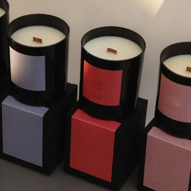 Taza de fondo grueso de 220 g, caja de regalo ecológica de alta gama con núcleo de madera sin humo, aceite esencial vegetal, cera de soja, vela perfumada