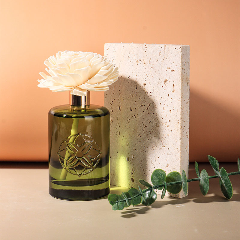 Difusor de aceite esencial de aromaterapia sin llama de 150 ml, fragancia de interior, ramo de flores de ratán, adornos de aromaterapia líquida, aromaterapia