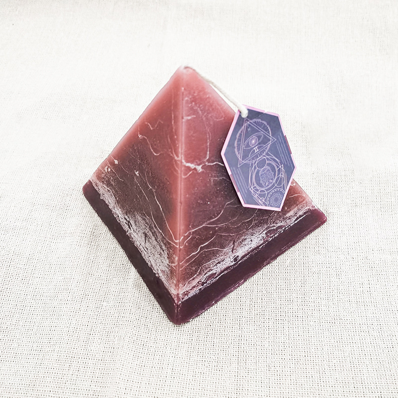 Vela de cristal de lujo de 250 g Velas piramidales perfumadas con zodíaco hechas a mano con cristales