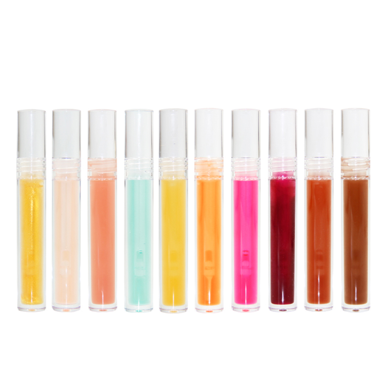 Brillo de labios con base de brillo de labios Vegano de 5 ml, pigmento del proveedor, brillantina de frutas, aceite de labios transparente
