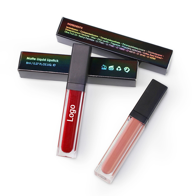 Personaliza el brillo de labios Lipstick Lipgloss Impermeable Metllic Makeup Brillo de labios Mate 33 colores