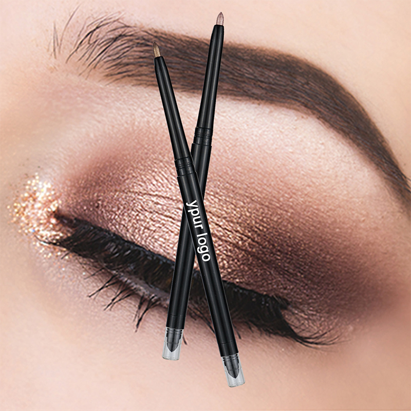 Lápiz de sombras de ojos con resaltador de 10 colores, impermeable, brillante, mate, pigmento de maquillaje para sombras de ojos, cosméticos, lápiz delineador de ojos blanco