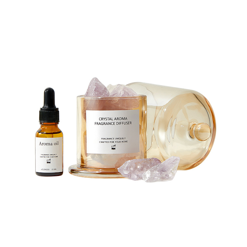 Piedra difusa Piedra de cristal Piedra aromática sin fuego Fragancia para interiores Regalo creativo Adornos de aceites esenciales Aromaterapia