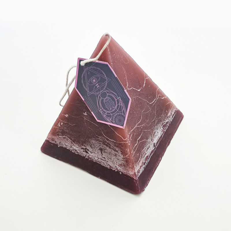 Vela de cristal de lujo de 250 g Velas piramidales perfumadas con zodíaco hechas a mano con cristales