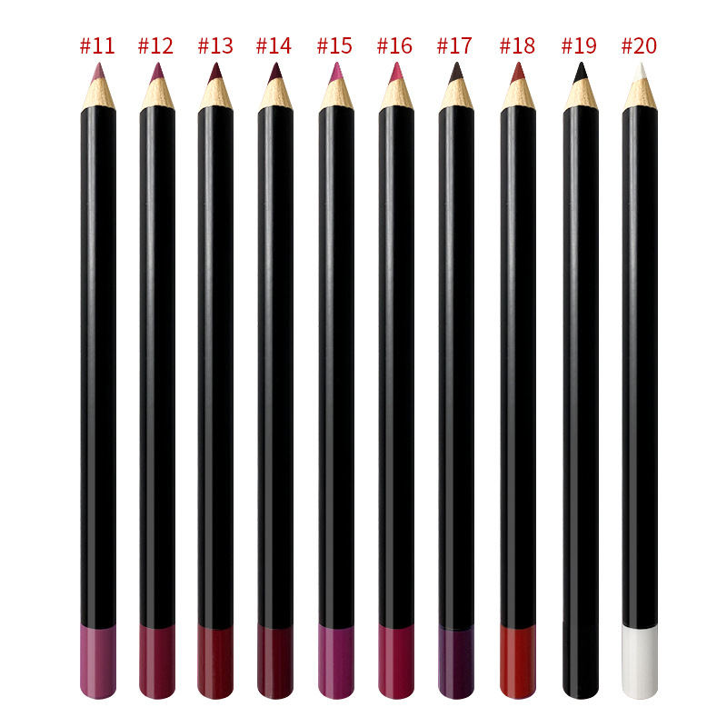 Lápiz labial vegano Liner Lip Liner Lápiz labial 20 colores