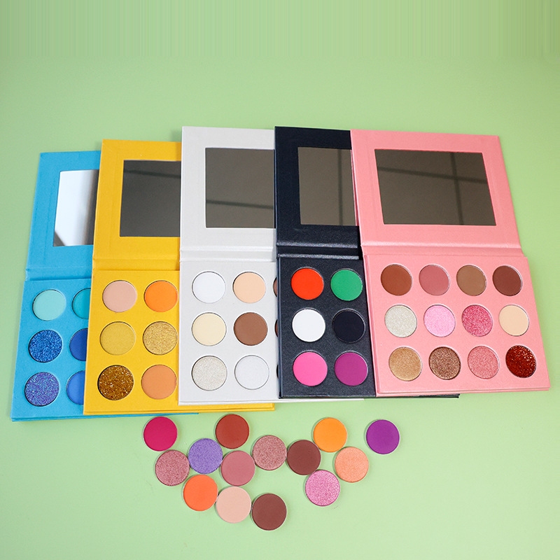 Paleta de sombras de ojos de cartón de maquillaje Elige tus propios colores Sombras de ojos