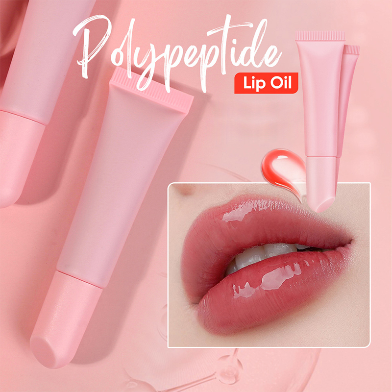 Bálsamo labial hidratante brillante, impermeable, hidratante, jugoso, tinte de manteca de karité, péptidos, tinte labial