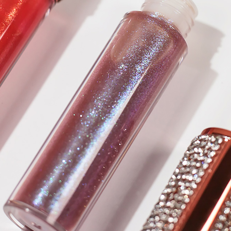 Natural Nude Vegan Glossy Vendor brillo labial transparente