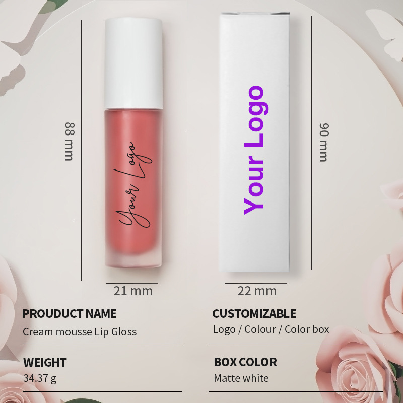 Lipgloss Maquillaje Cosméticos Crema labial suave hidratante Lápiz labial líquido Brillo labial