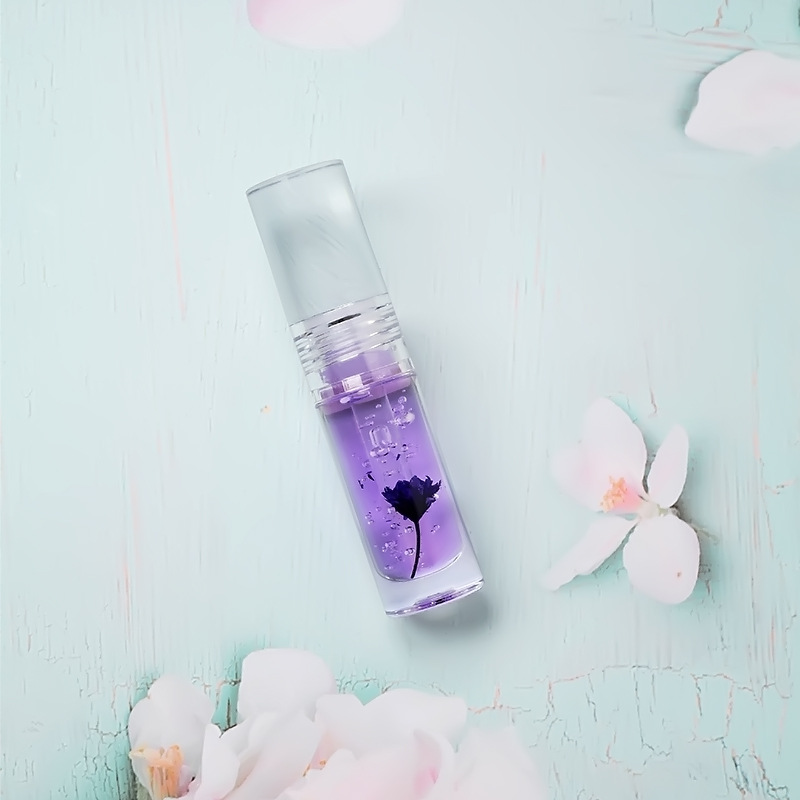 Kit de purpurina para proveedores de tubos brillantes, aceite de labios transparente para flores de niña, brillo de labios