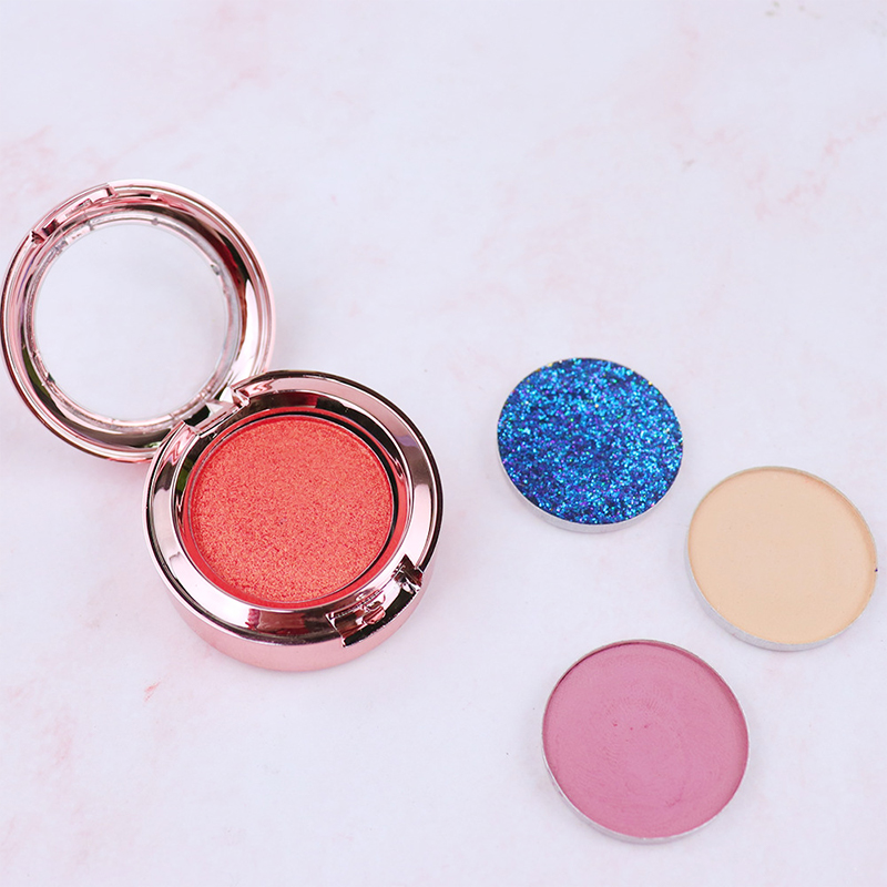Sombra de ojos simple de maquillaje de 2,5 g, sombra de ojos suelta de alto pigmento, sombra de ojos brillante en polvo