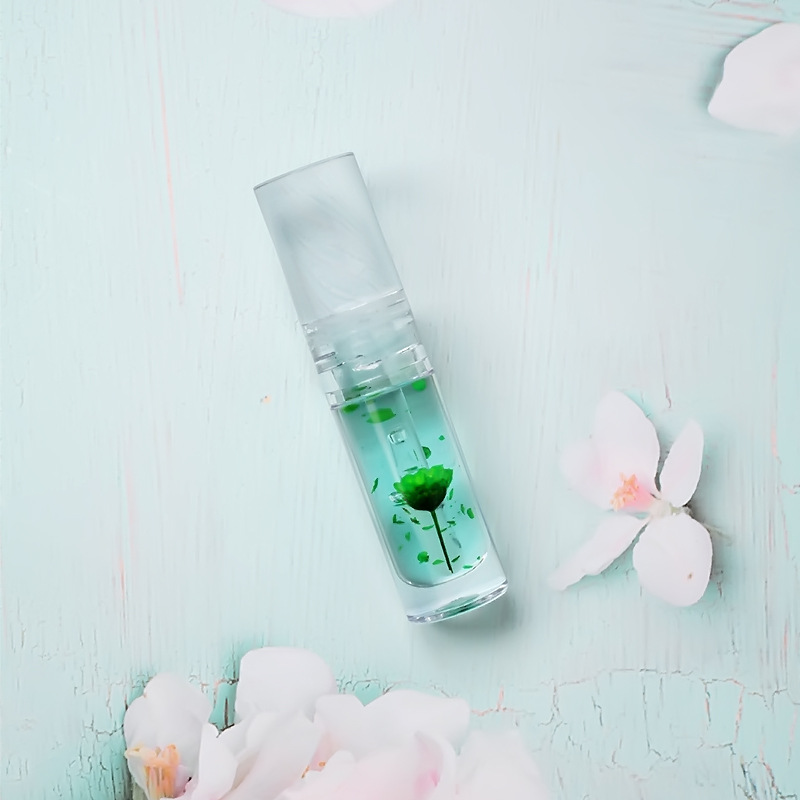 Kit de purpurina para proveedores de tubos brillantes, aceite de labios transparente para flores de niña, brillo de labios