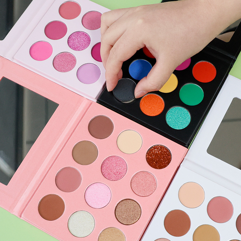 Paleta de sombras de ojos de cartón de maquillaje Elige tus propios colores Sombras de ojos