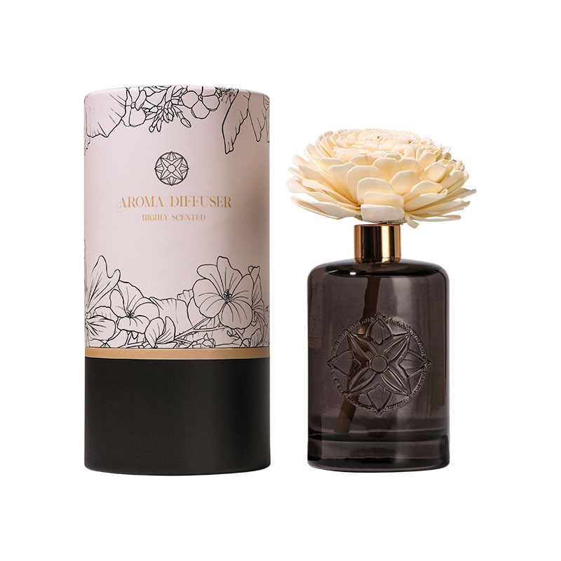 Difusor de aroma de sala de aroma de 100 ml con ambientadores de fragancia de aroma en barra de ratán para decoración del hogar