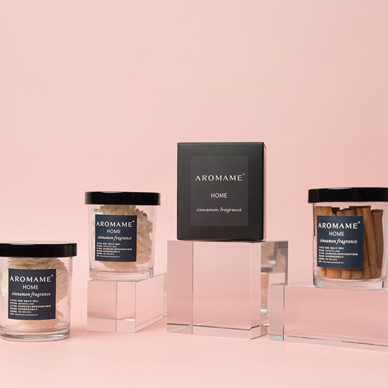 Difusor de aroma Eliminador de olores Tarro de hojalata Flor seca de cristal Difusores de canela Ambientador